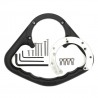 9036N : Tank passenger handle Honda Hornet