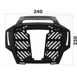 FS65295450105 : Support de top-case Hepco-Becker Alurack CB500 Honda Hornet