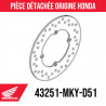 43251-MKY-D51 : Disco freno posteriore Honda CB1000 Honda Hornet