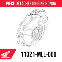 11321-MLL-D00 : Couvercle carter Honda CB1000 Honda Hornet