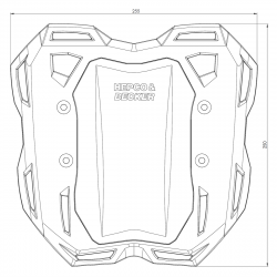 FS68095410101 : Soporte de bolsa blanda Smartrack Hepco-Becker Honda Hornet