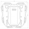 FS68095410101 : Supporto per borse morbide Smartrack Hepco-Becker Honda Hornet