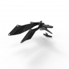 MO2310004 : Supporto targa Motoism Honda Hornet