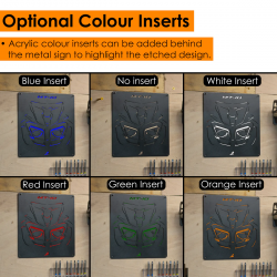 MET0006 : Dekoratives Schild Pyramid CB1000 Honda Hornet