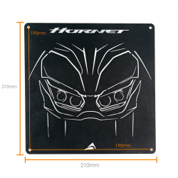 MET0006 : Targa decorativa Pyramid CB1000 Honda Hornet