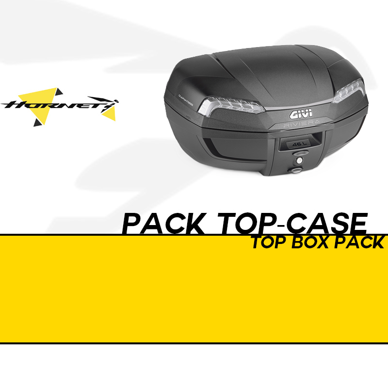 PACK-SR1200-E46NT2 : Pack Top-case Givi E46 Riviera Tech Honda Hornet