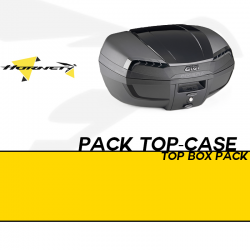 PACK-SR1200-E46NB : Pack Top-case Givi E46 Riviera Black Edition Honda Hornet