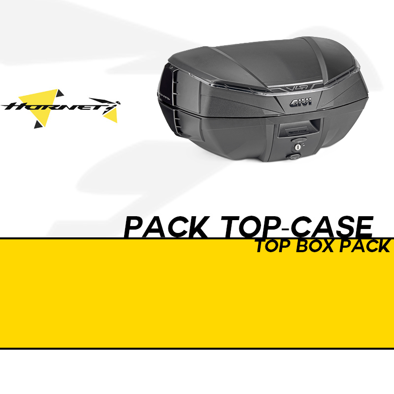 PACK-SR1206-V49NB : Pack Top-case Givi V49 Air Honda Hornet