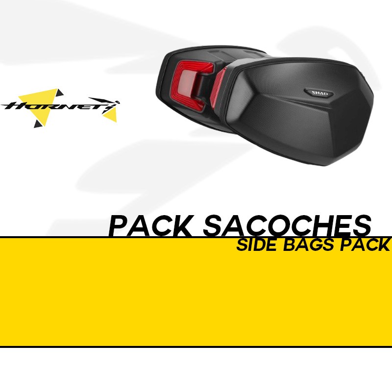 PACK-H0CB51SR-X0SE48SR : Set Borse Rigide SHAD E48SR Honda Hornet