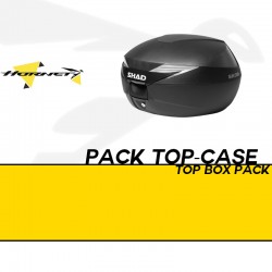 PACK-H0CB73ST-D0B39100 : Pack Top-case SHAD SH39 negro Honda Hornet